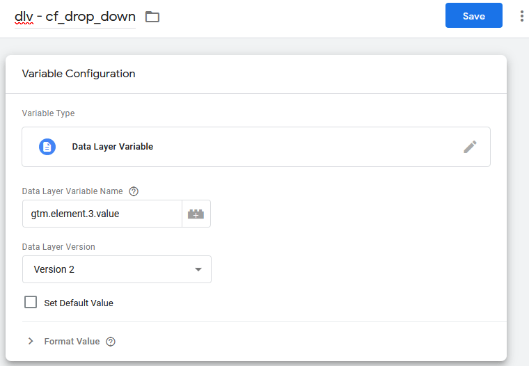 Data Layer Variable Config 2