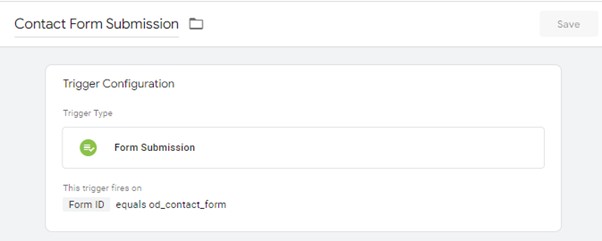 Contact Form Submission Trigger