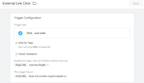 External Link Click Trigger